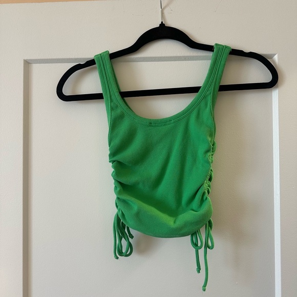 Zara Tops - Zara scrunched crop tank top